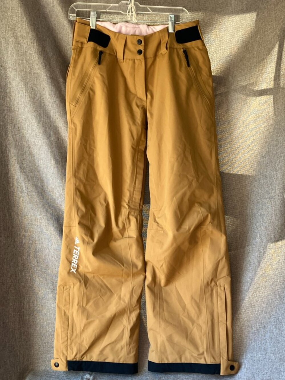 adidas Terrex Women's Wide Leg Snow Pants in Brown/Tan